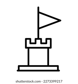 Castle Flag Icon Design For Personal And Commercial use