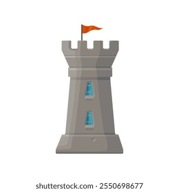 Castillo Fort Vector Icono Ilustración Logo