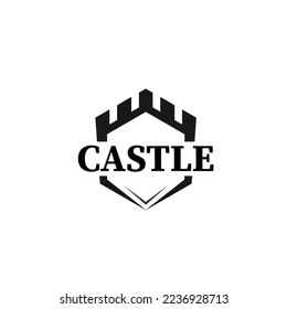 castle fortress kingdom building tower logo