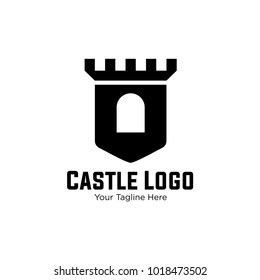 Castle, fortress vector logo. Tower architecture icon. Logo for your business.