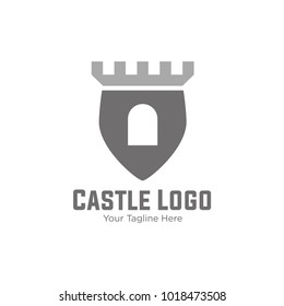 Castle, fortress vector logo. Tower architecture icon. Logo for your business.