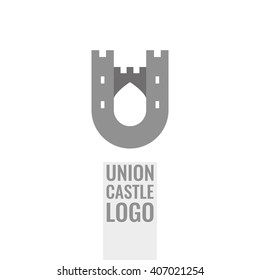 Castle, fortress vector logo. Tower architecture icon.  Logo for your business.