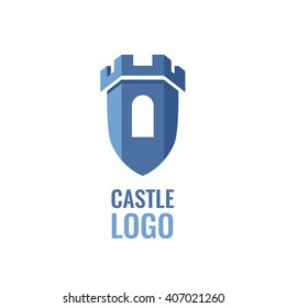 Castle, fortress vector logo. Tower architecture icon.  Logo for your business.