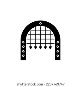 the castle gate icon is suitable for your web, apk or project with a medieval theme