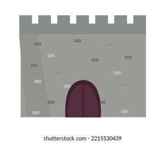 Castle gates element. Vector illustration