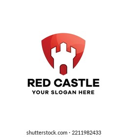 Castle Gradient Logo Kingdom Design