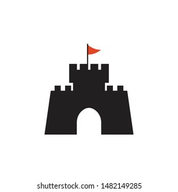 Castle graphic design template vector isolated illustration