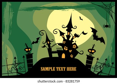 Castle. Halloween image.