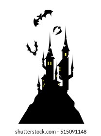 castle  halloween  silhouette