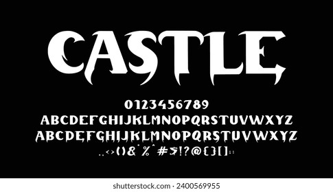 Castle Horror display font Best Alphabet Alphabet Brush Script Logotype Font lettering handwritten