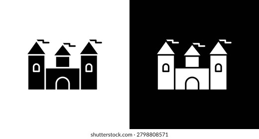 Castle icon clipart for apps and web