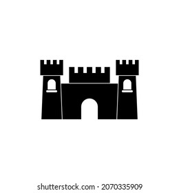 Castle icon design template vector isolated illustration