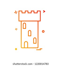 Castle icon design vector