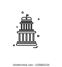 Castle icon design vector 