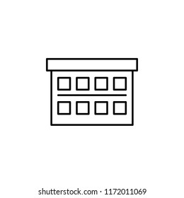 castle icon. Element of building and landmark outline icon for mobile concept and web apps. Thin line castle icon can be used for web and mobile