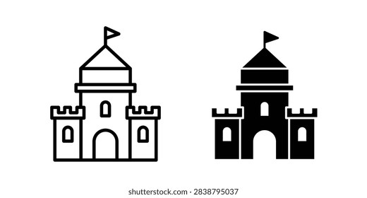 Castle icon flat designs series
