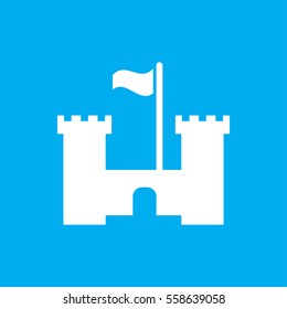 castle icon illustration isolated vector sign symbol