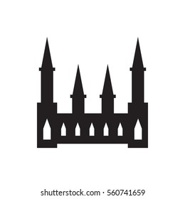 castle icon illustration isolated vector sign symbol