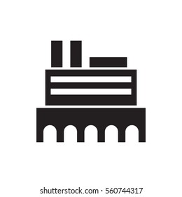 castle icon illustration isolated vector sign symbol