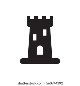 castle icon illustration isolated vector sign symbol