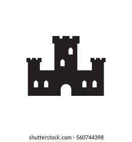 castle icon illustration isolated vector sign symbol