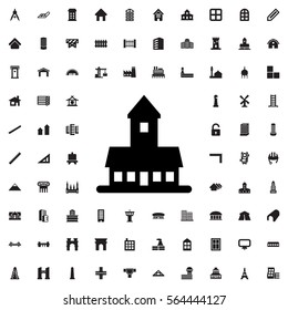 castle icon illustration isolated vector sign symbol