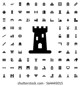 castle icon illustration isolated vector sign symbol
