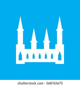 castle icon illustration isolated vector sign symbol