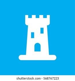 castle icon illustration isolated vector sign symbol
