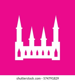 castle icon illustration isolated vector sign symbol
