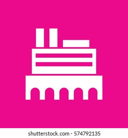 castle icon illustration isolated vector sign symbol