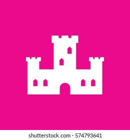 castle icon illustration isolated vector sign symbol
