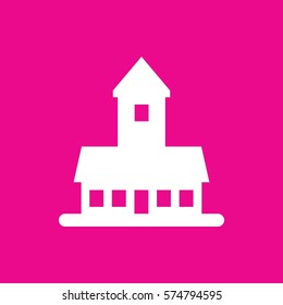castle icon illustration isolated vector sign symbol