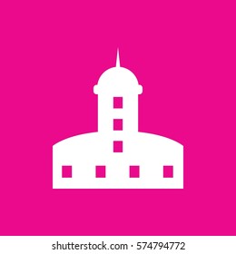 castle icon illustration isolated vector sign symbol