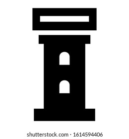 castle icon isolated sign symbol vector illustration - high quality black style vector icons
