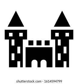 castle icon isolated sign symbol vector illustration - high quality black style vector icons
