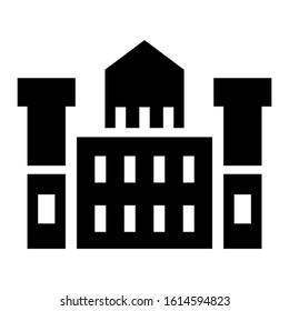 castle icon isolated sign symbol vector illustration - high quality black style vector icons
