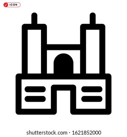 castle icon isolated sign symbol vector illustration - high quality black style vector icons
