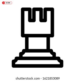 castle icon isolated sign symbol vector illustration - high quality black style vector icons
