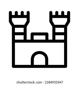 castle icon or logo isolated sign symbol vector illustration - high quality black style vector icons
