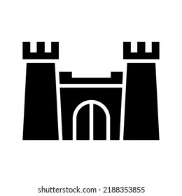 castle icon or logo isolated sign symbol vector illustration - high quality black style vector icons
