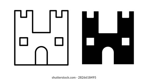 Castle icon minimal design pack