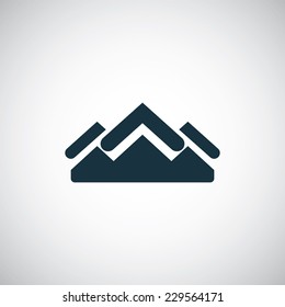 castle icon on white background 