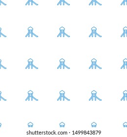 castle icon pattern seamless white background. Editable outline castle icon. castle icon pattern for web and mobile.