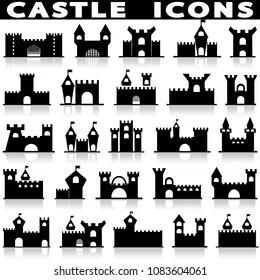 castle icon set.