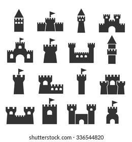 castle icon set