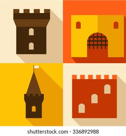 Castle icon set