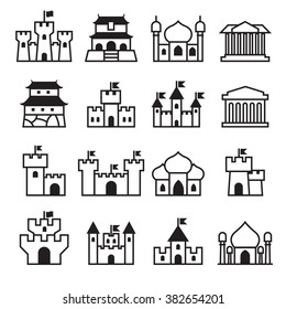 Castle icon set