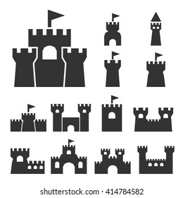 castle icon set