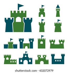 castle icon set